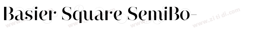 Basier Square SemiBo字体转换
